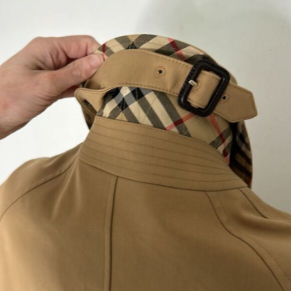 Burberry London Logo Tape Cotton Car Coat - Picture 7 of 16